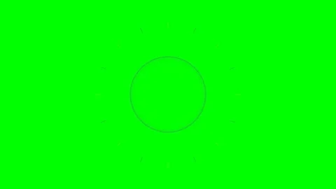 Minimalist circular loading animation on a solid vibrant green screen backg.. Stock Footage 341821038