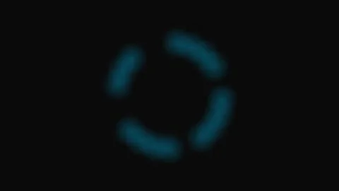 Minimalist circular loading indicator animation on a solid black background Stock Footage 339614881