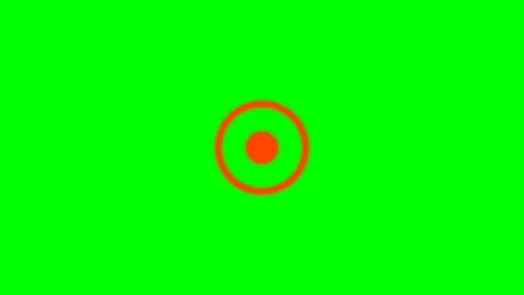 Minimalist circular loading indicator animation on bright green screen back.. Stock Footage 340264897