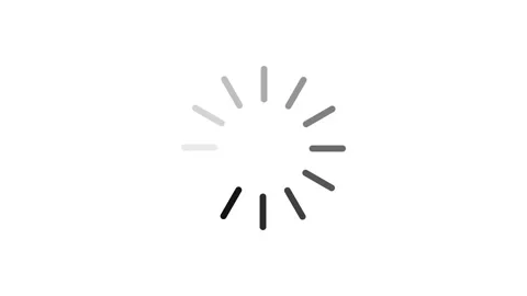 Minimalist Circular Loading Spinner Buffering Animation Loop Video stock 344287843