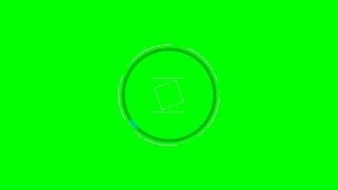 Minimalist circular progress bar animation element on a solid green backgroun Stock Footage 340266362