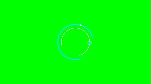Minimalist circular progress loader animation on a vibrant green background Video stock 341823565