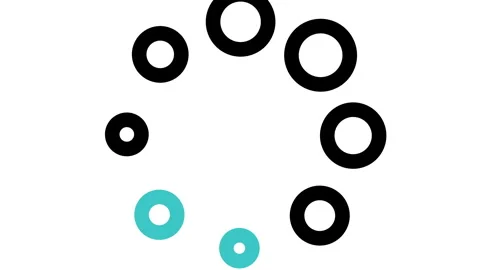 Minimalist Circular Progress Loading Indicator Icon for UI UX Web Design Stock Footage 342319427