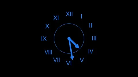 Minimalist Clock Countdown Animation, Ro... | Stock Video | Pond5