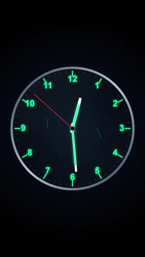 Minimalist clock graphic showing elapsed time and schedule deadlines concep.. Stock-Footage 344934594