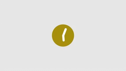 Minimalist Clock Loading Icon Animation with Alpha Channel for Progress Indi Video stock 332611990