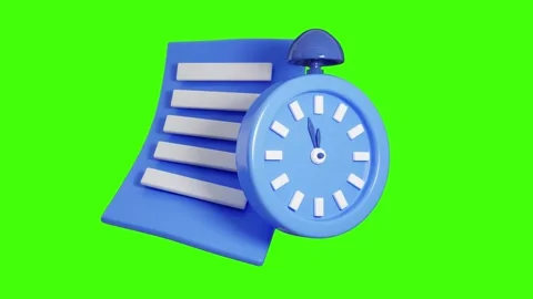 Minimalist Clock Minute Animation Video stock 312663309