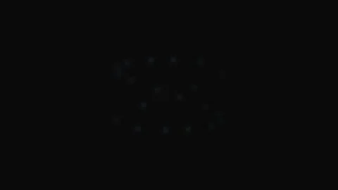 Minimalist cluster of glowing blue light particles on a deep black background Stock Footage 339617586