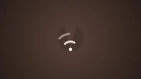 Minimalist Coffee Bean Morphing into Wifi Signal for Remote Work Connectivity Видео 345982258
