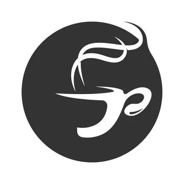Minimalist Coffee Cup Icon Stock Illustration