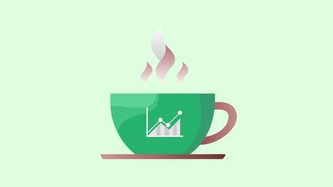 Minimalist coffee cup vector illustration Stock Illustration