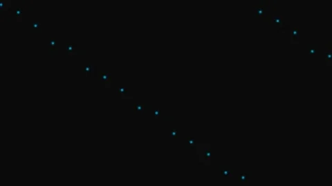 Minimalist composition of blue light dots arranged in a diagonal pattern Stock Footage 339616401