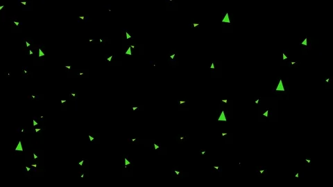 A minimalist composition displaying numerous small vibrant green triangles .. Stock Footage 324976986