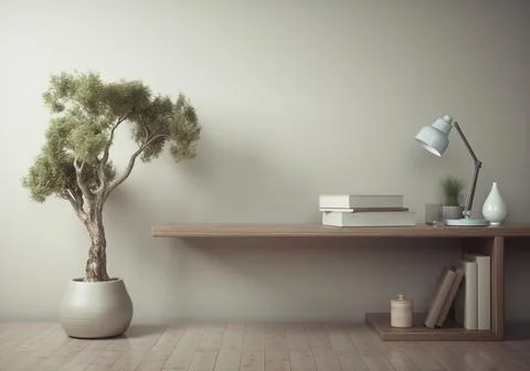 Minimalist composition of elegant space. Stock Illustration