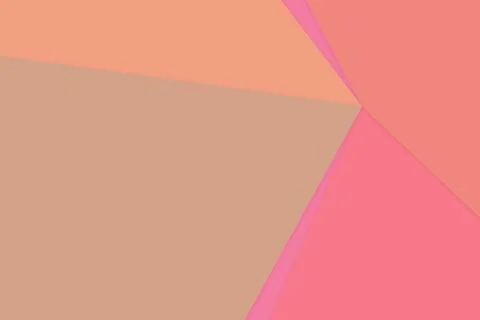 A minimalist composition of overlapping angular forms in warm coral, peach,.. Stock Illustration