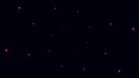 Minimalist composition of scattered small pink glowing dots on a black back.. Stockbeeldmateriaal 338310471