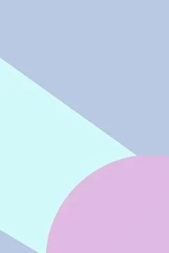A minimalist composition of soft blue, aqua, and lavender forms creates a c.. Stock Illustration