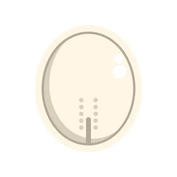 Minimalist computer mouse top view icon design 库存插图
