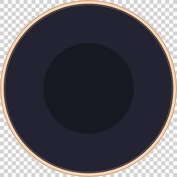 Minimalist concentric circle flat design is being shown on transparent Stock Illustration