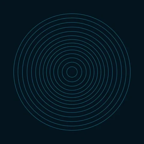 Minimalist concentric circles abstract background design lines pattern Stock Footage 342524361