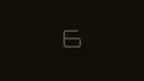 Minimalist Concept of Number Nine Counting Sequence Graphic Design Stock Footage 342206440