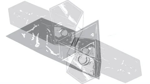 Minimalist Contour Animation with Abstract Forms and Geometric Shapes 動画素材 304906244