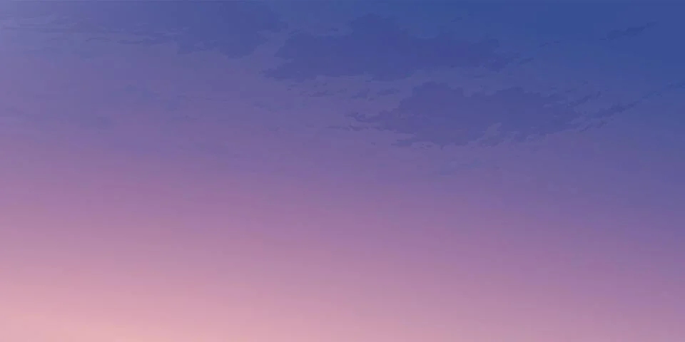 Minimalist coudscape with dramatic sky horizontal background graphic illust.. Stock Illustration