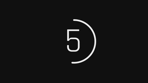 Minimalist countdown 10 second. Stock Footage 297142893