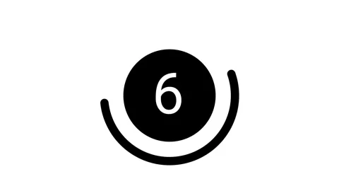 Minimalist countdown animation from 10 to 0.  動画素材 315350521