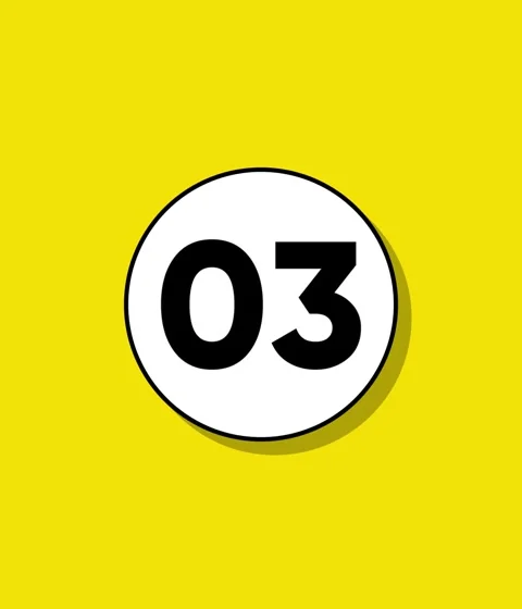 Minimalist countdown animation with number three appearing inside white cir.. Stock Footage 332396356