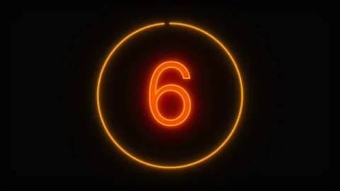 Minimalist Countdown Clock Animation On Dark Background 库存影片 331820135