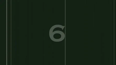 Minimalist countdown graphic: White number nine displayed on a deep black b.. Stock Footage 342206447