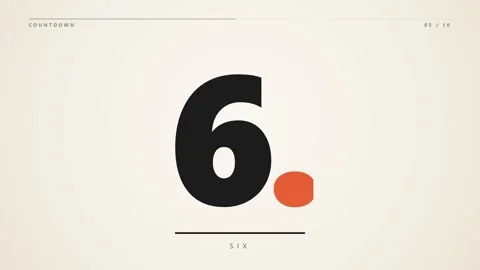 Minimalist Countdown Sequence with Bold Typography and Animated Dots 库存影片 347897234