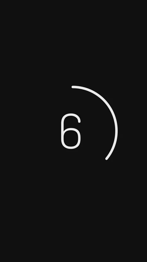 Minimalist countdown showing a 10 second countdown animated.  Stock Footage 297150683