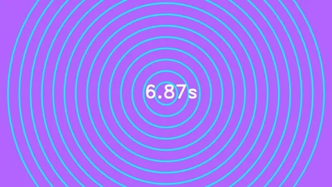 Minimalist countdown timer set against a soothing purple background Stock Footage 337755822