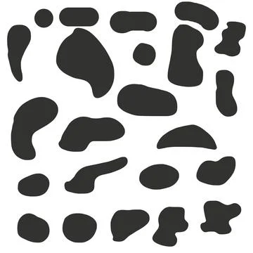 Minimalist Cow Spot Pattern Vector Graphic Illustration Illustrazione stock