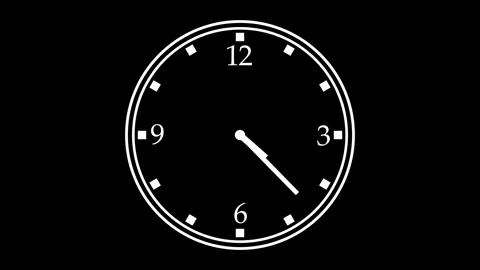 Minimalist Creative Countdown Clock Animation with Smooth Motion 動画素材 308043436