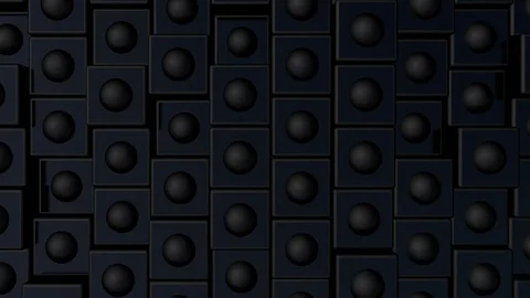 Minimalist cubic and sphere geometric abstract background. 스톡 동영상 129721596