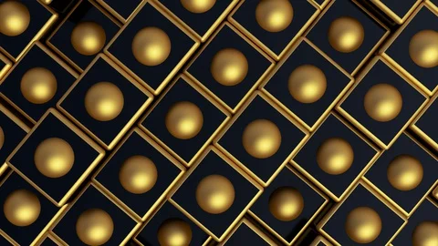 Minimalist cubic and sphere geometric abstract background. 스톡 동영상 129721913