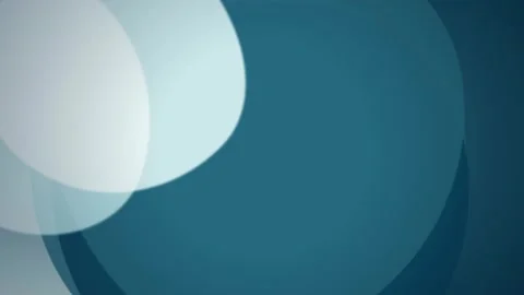 Minimalist curved shapes drift gently in a cool blue gradient Stock Footage 340877426
