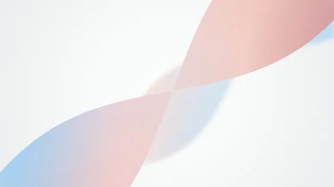 Minimalist curved shapes morph in a seamless loop Video stock 342949225