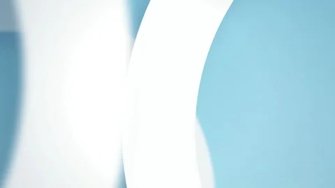 Minimalist curved three dimensional surfaces glide in a seamless loop Stock Footage 342949229
