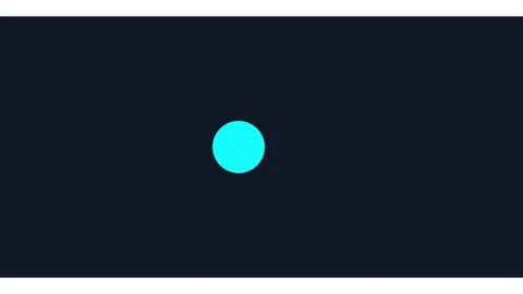 Minimalist cyan circle loading animation on dark background, for ui ux, and Stock Footage 338188963