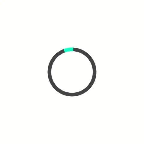 Minimalist Cyan Loading Progress Spinner Animation, Smooth Looping Indicato.. Vídeo Stock 329227837