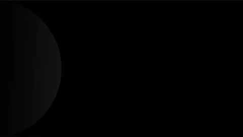 Minimalist dark abstract background with subtle grey crescent shape on blac.. Stock Illustration