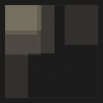 Minimalist Dark Abstract Geometric Composition with Squares and Faint Circl.. Illustrazione stock