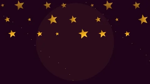 Minimalist dark background featuring a large circular shape and golden dots Stock Footage 338310399