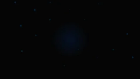 Minimalist dark background featuring sparse glowing blue particles in space Stock Footage 339617267