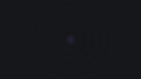 Minimalist dark background featuring subtle concentric circular ripple patter Video stock 339619099