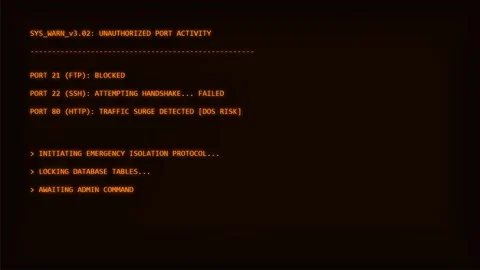 A minimalist dark background image featuring several lines of orange text that Vídeo Stock 344643412